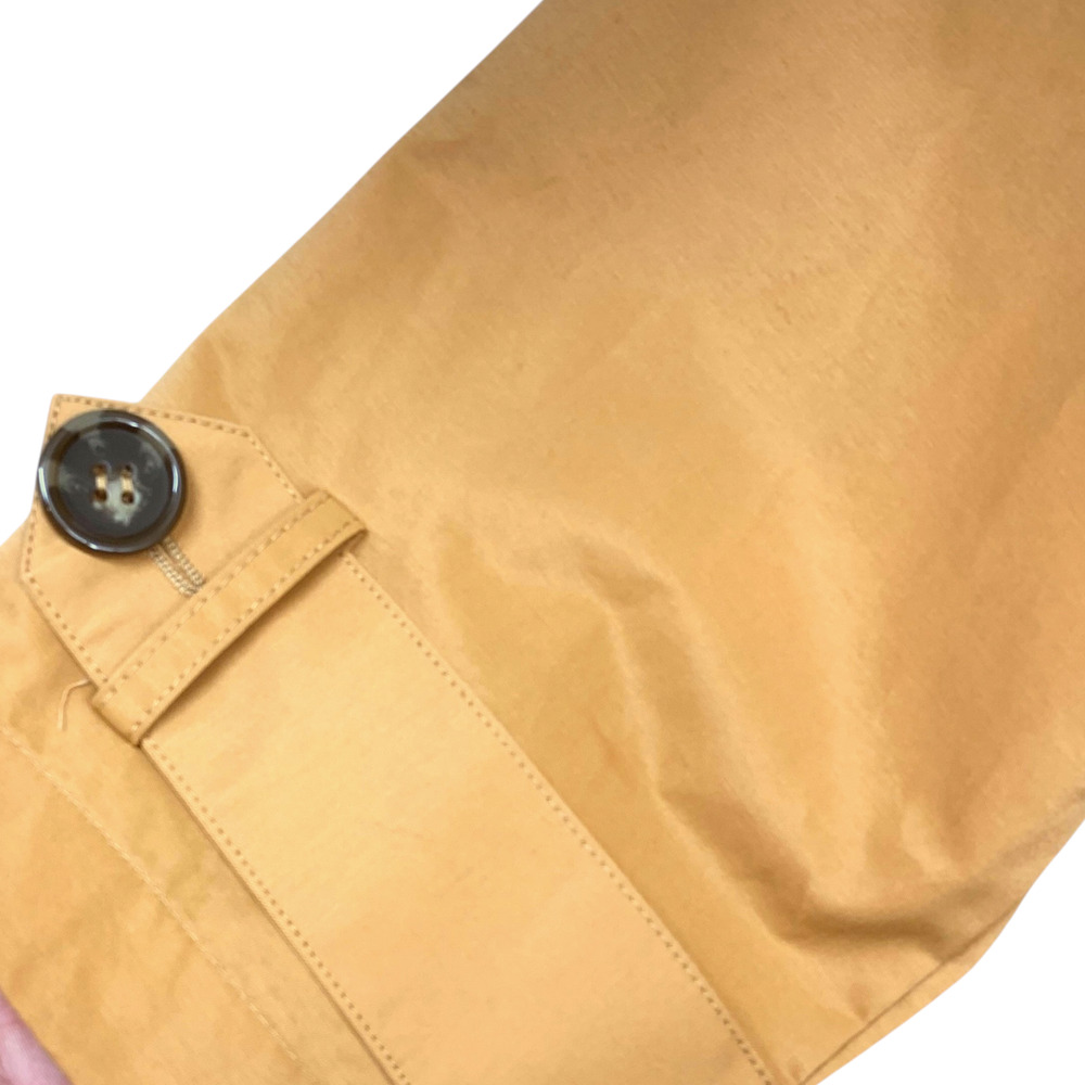 NWT Lane Bryant Sz 18 Golden Tan Short Trench Coat Belted Double Breasted - Picture 6 of 9